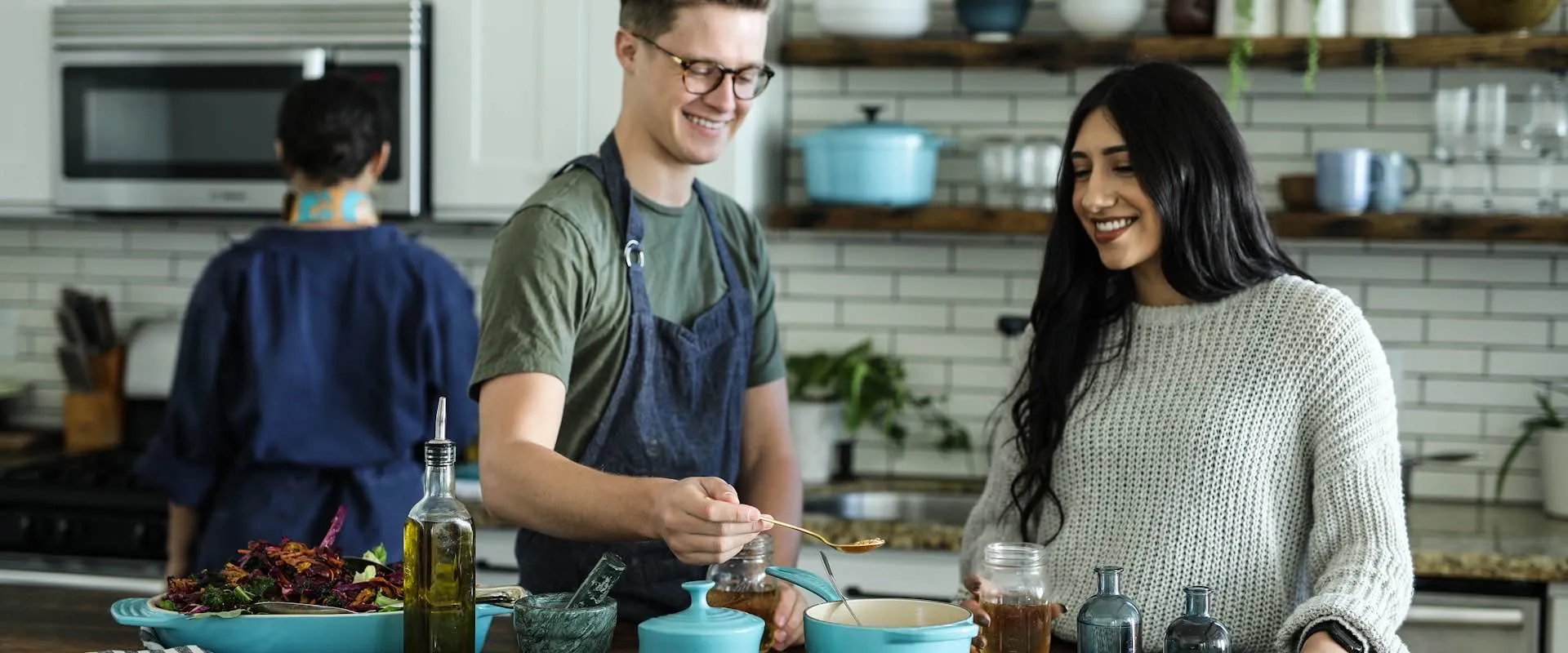 Professional chef at work in a restaurant kitchen